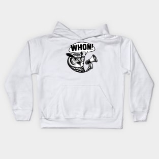 Funny Who Whom Owl Grammar Gift for Teachers Kids Hoodie